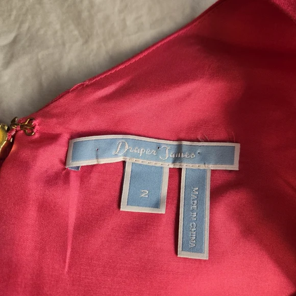 Draper James Red V-Neck Sleeveless Mini Dress - Picture 3 of 16